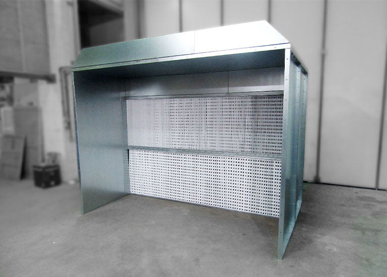 Dry Back Spray Booths | Air Plants Dust Extraction