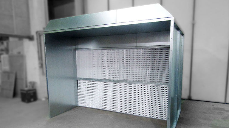 Dry Back Spray Booths | Air Plants Dust Extraction